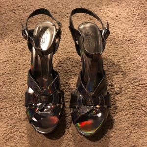 City Streets Metallic High Heels